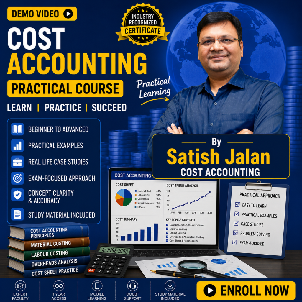 COST ACCOUNTING By Satish Jalan